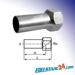 Absatzmuffe IG (V4A) Edelstahl