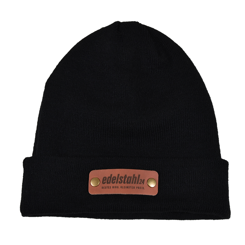 Beanie mit ES24 Lederpatch